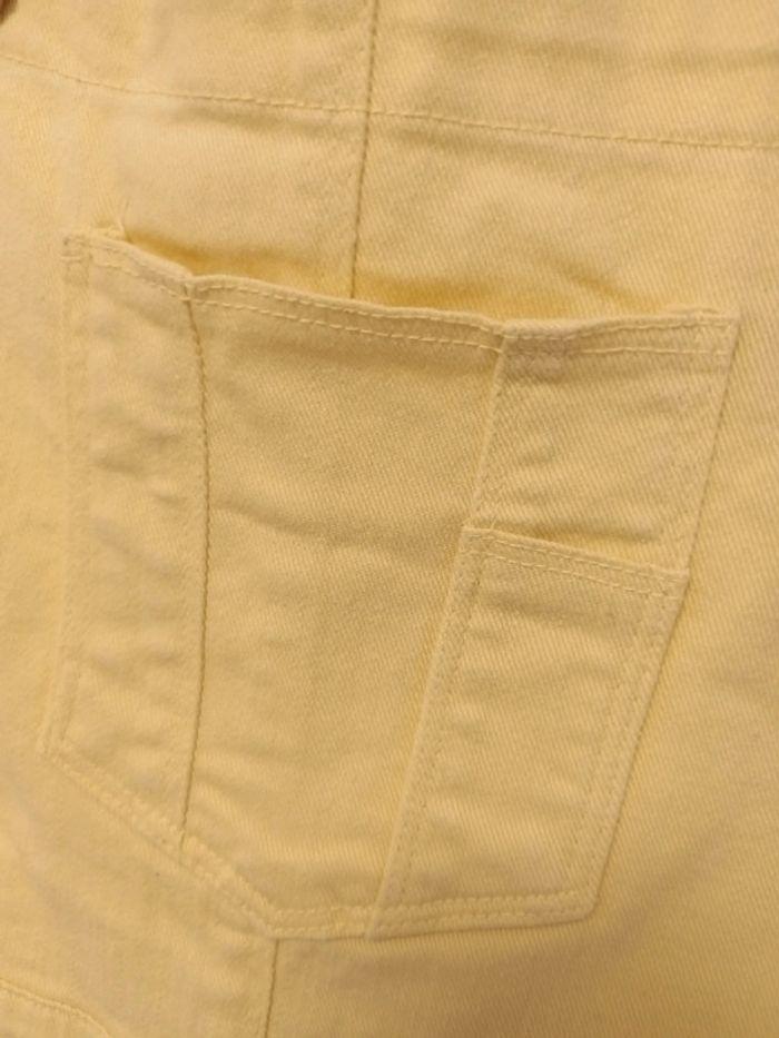 Combishort salopette jaune taille 7 ans - photo numéro 2