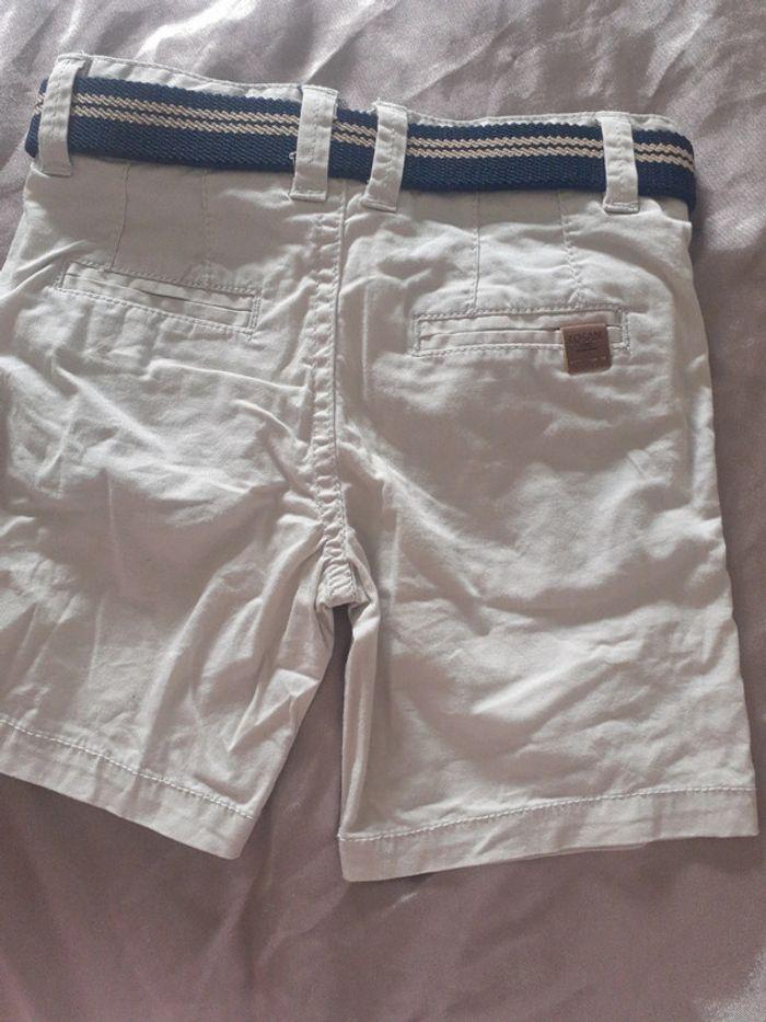 Short losan blanc cassé avec ceinture - photo numéro 3