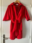 Robe portefeuille rouge asos