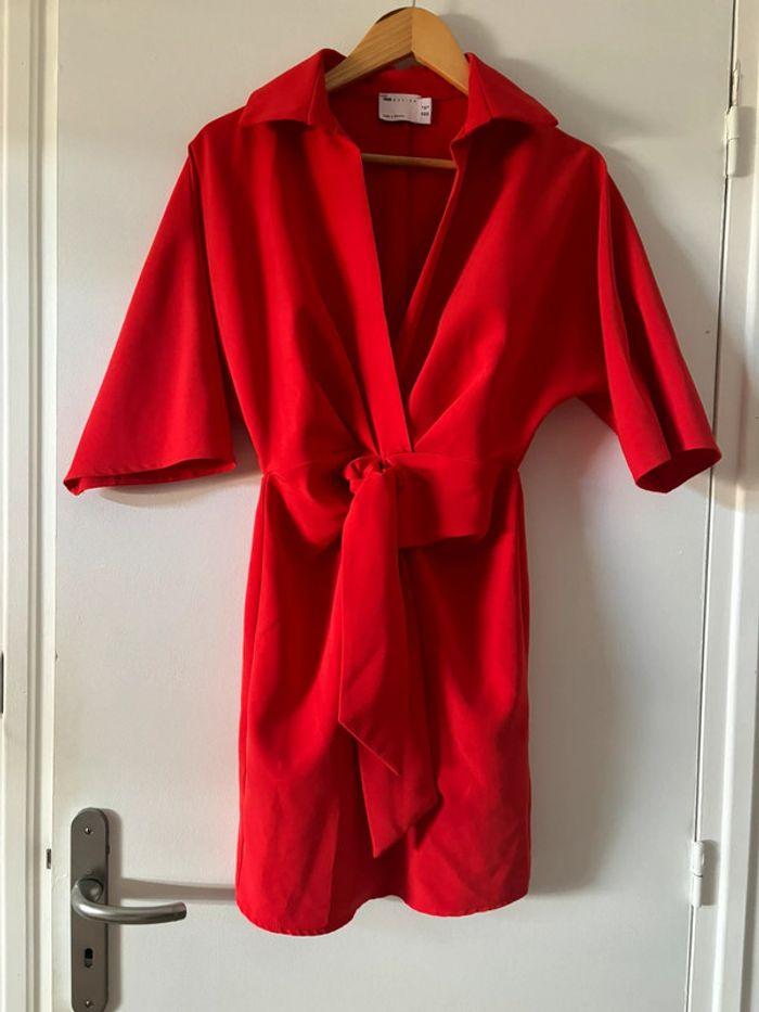 Robe portefeuille rouge asos - photo numéro 1