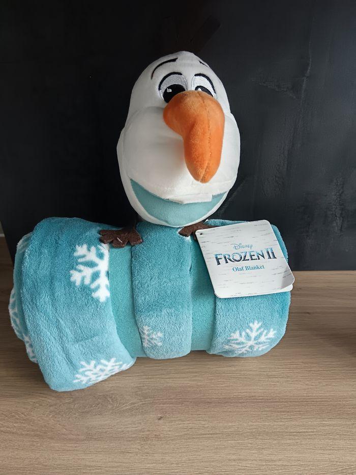 Peluche et plaid Olaf la reine des neige - photo numéro 1