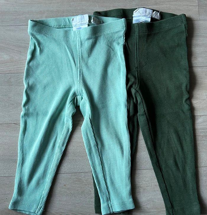 Lot de 2 leggings bébé fille - photo numéro 1