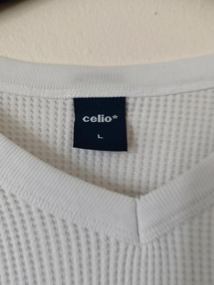 Pull blanc Celio L - photo numéro 2