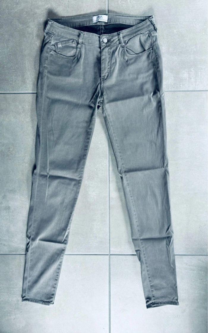 Pantalon jeans femme gris clair Le Temps des Cerises neufs - photo numéro 1