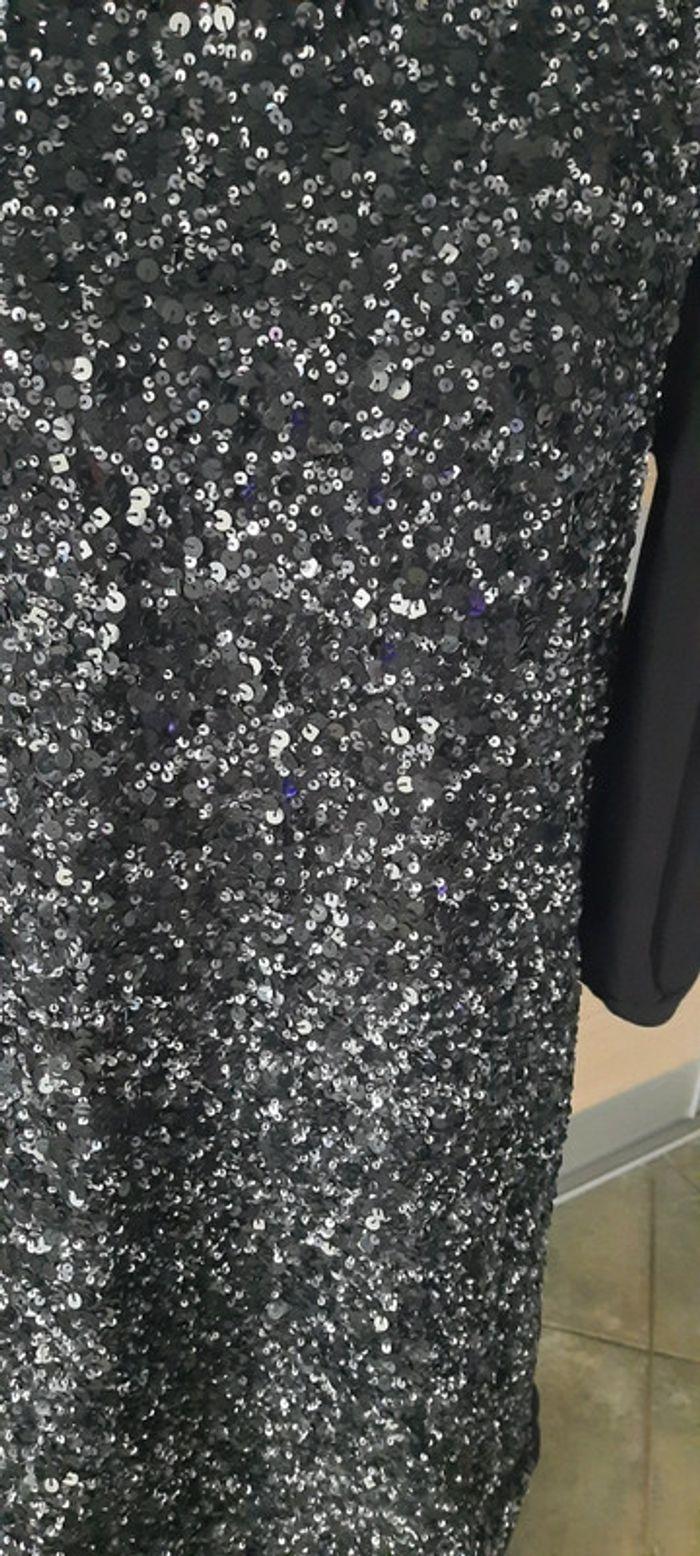 Robe sweat noire et sequins taille 40 La Redoute - photo numéro 4