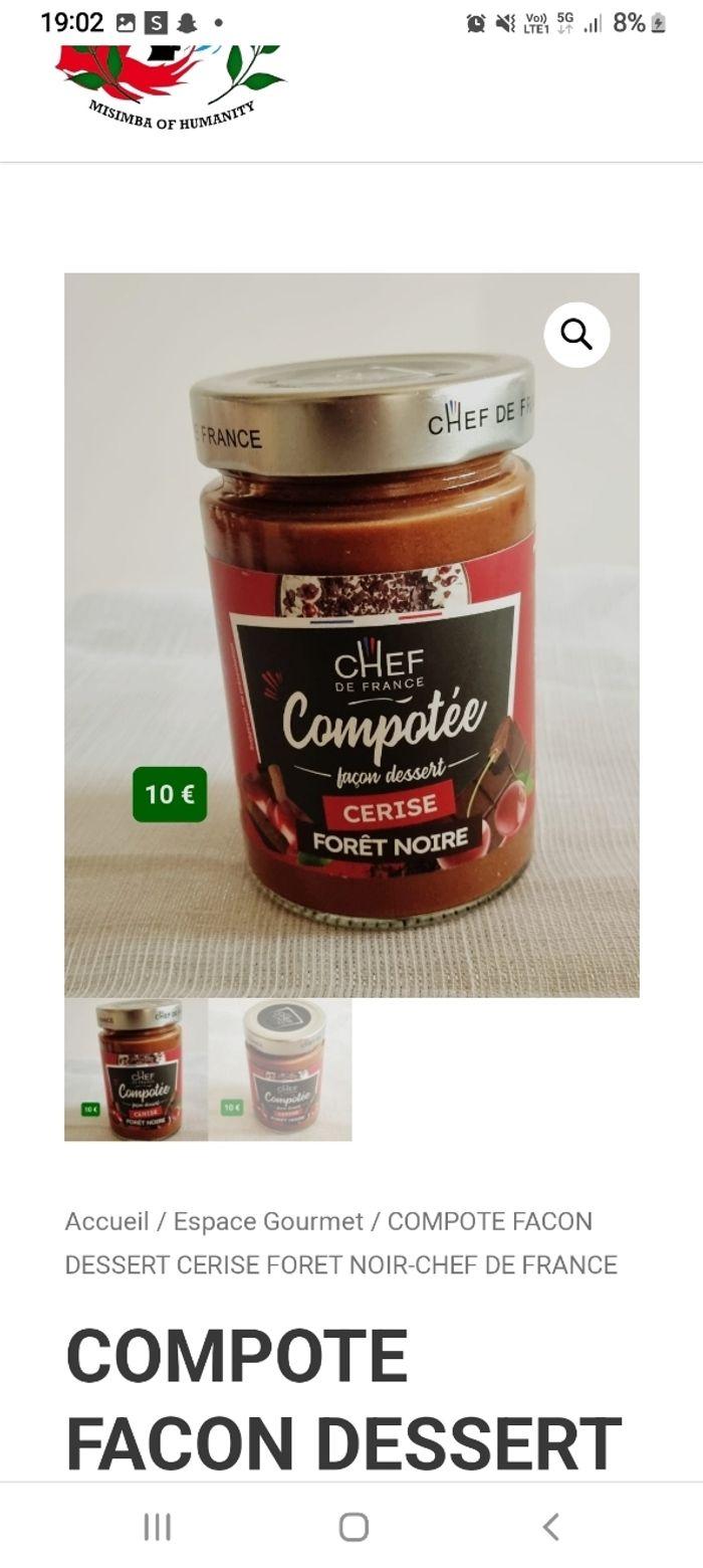 Chef de France compotée façon dessert cerise noire 315 grammes - photo numéro 3