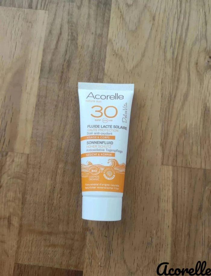 Fluide lacté solaire SPF30 Arorelle 💖 - photo numéro 1