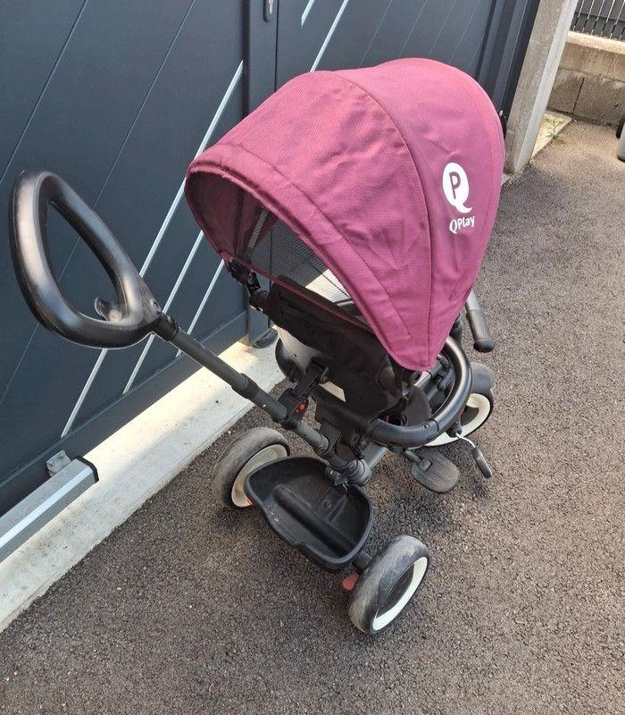 Vélo/tricycle évolutif bébé Qplay violet - photo numéro 3