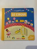 Livre avec mécanisme enfant mon anim’agier le cirque parfait état . Auzou éveil .