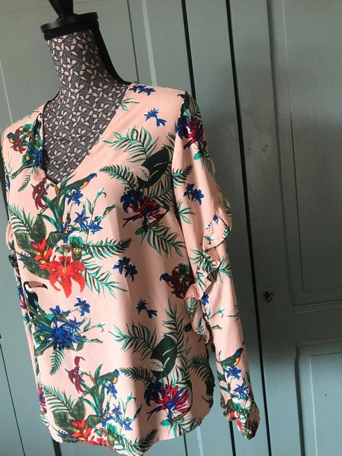 Blouse jungle et perroquet - photo numéro 4