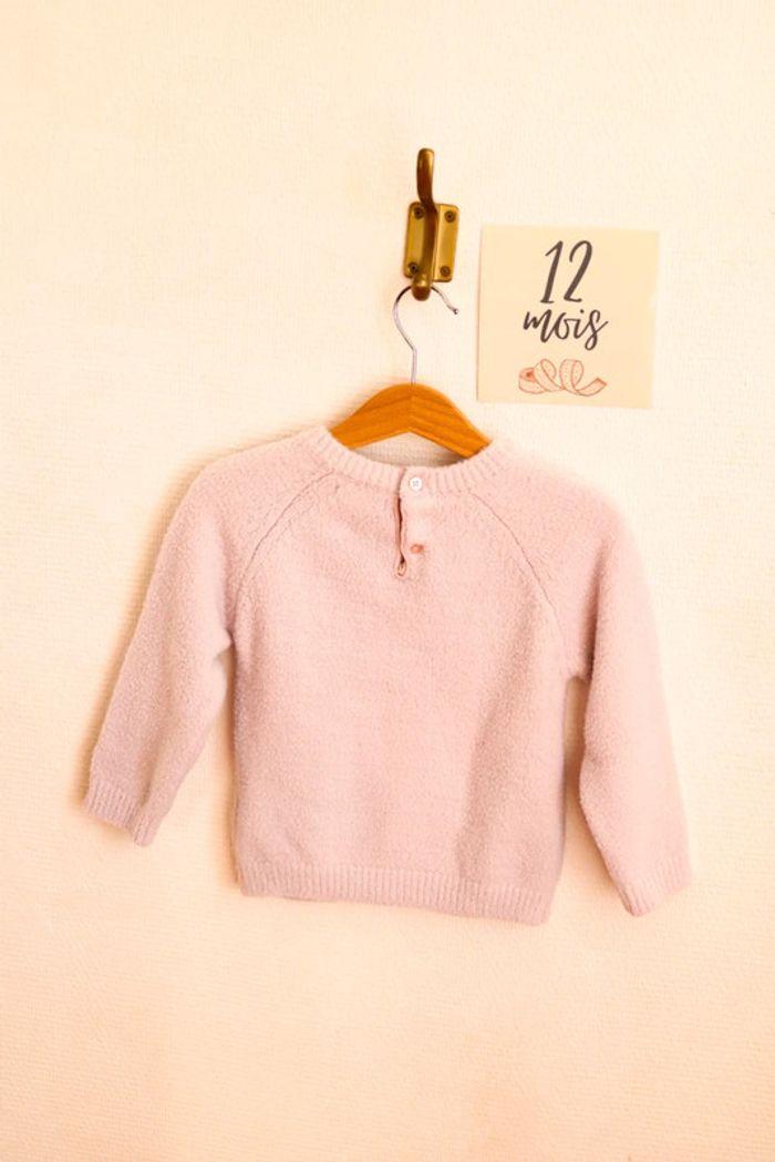 Pull hibou rose, Primark, 12 mois - photo numéro 4