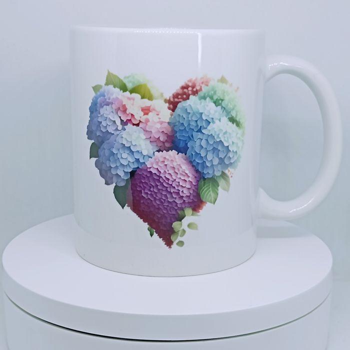 Fête des mères - Mug hortensia personnalisé - photo numéro 1