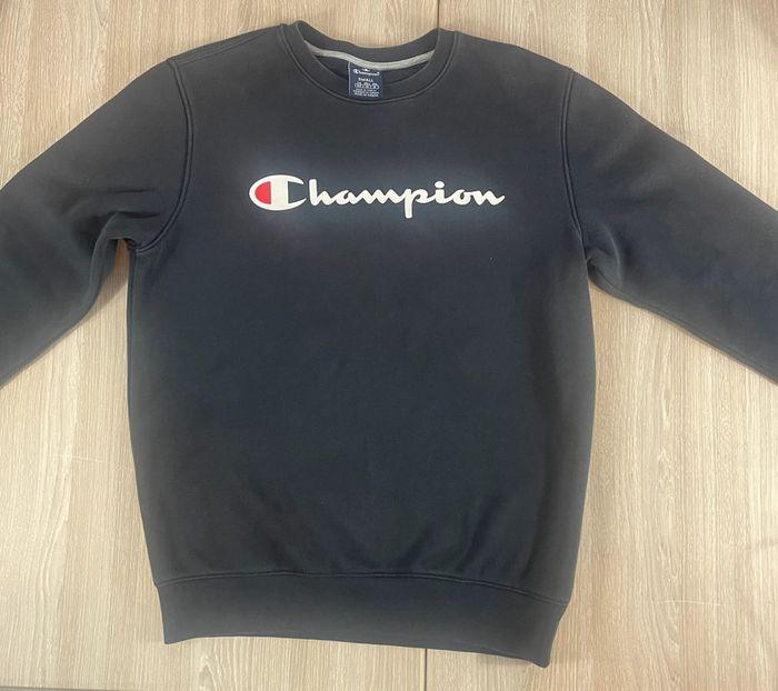 Sweat champion noir S y2k vintage - photo numéro 2