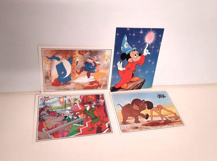 Lot de 4 cartes postales Disney collector - photo numéro 1