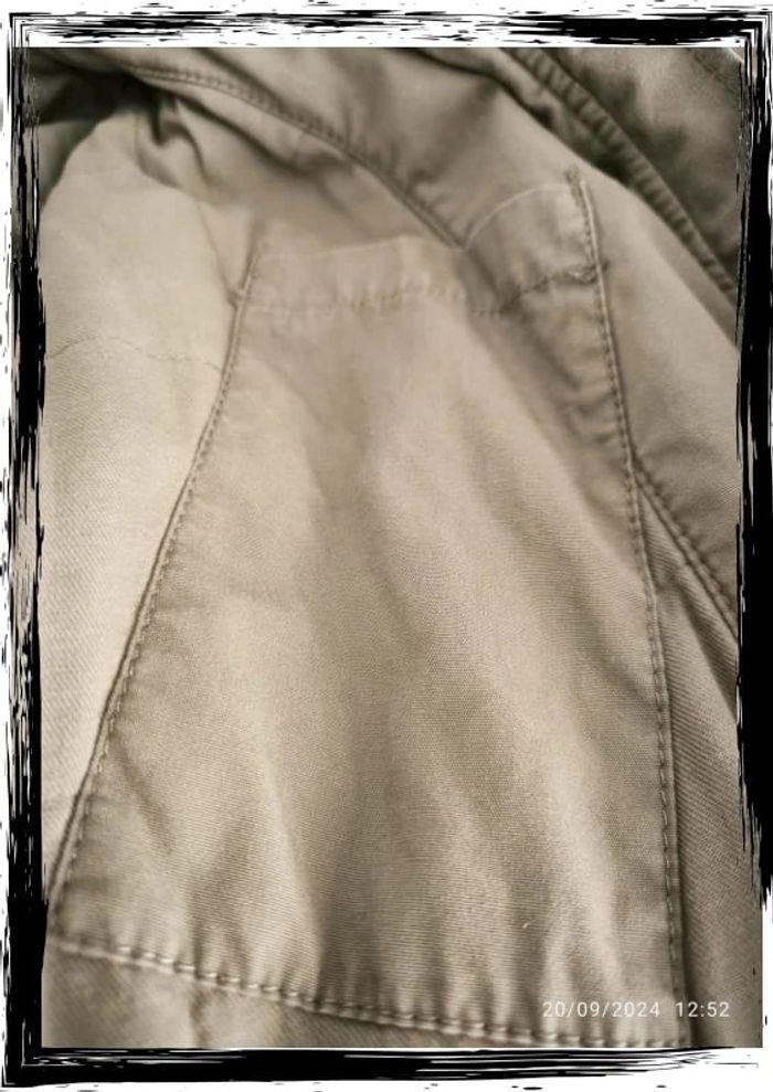 Blouson mi-long à capuche beige  Levi's taille 36 (s) - photo numéro 9