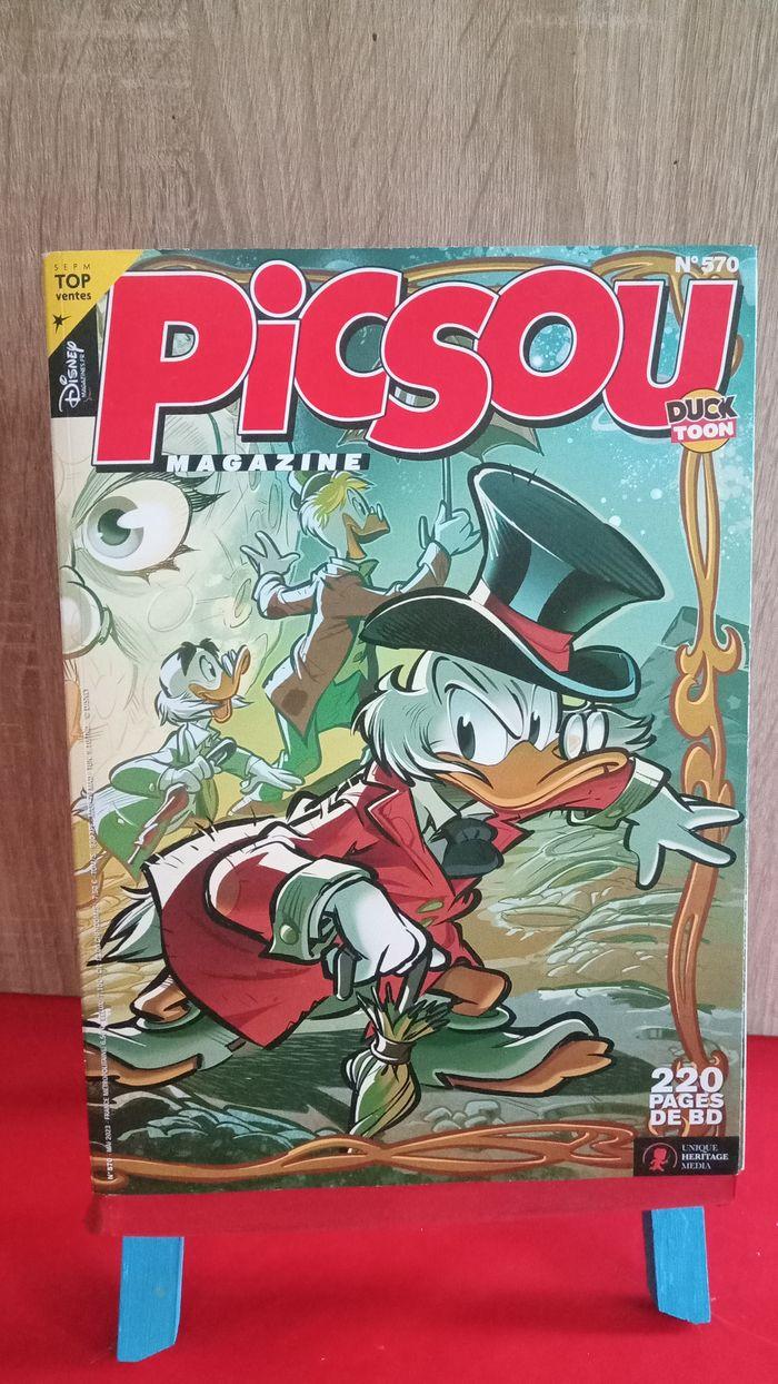 Picsou Magazine, n° 570, 2023, avec le poster et 4 fiches vintage - photo numéro 1