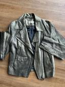 Veste en cuir Eleven Paris dorée taille 36