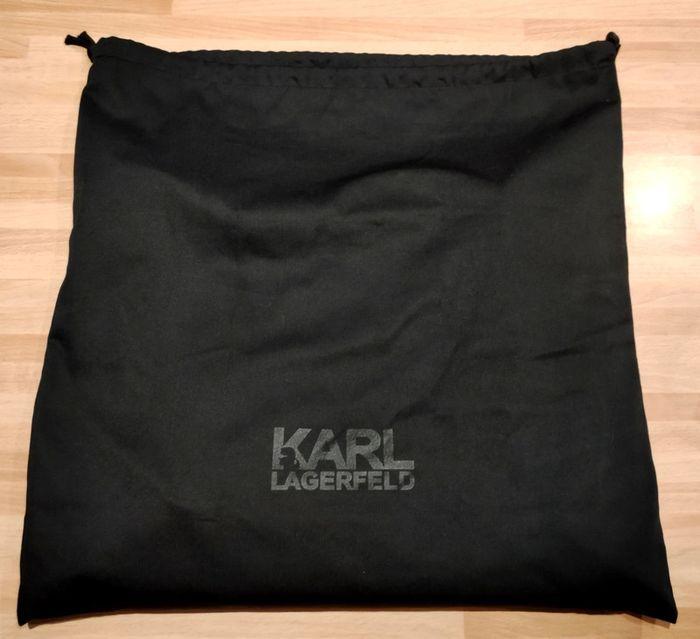 Sac à main Karl Lagerfeld Hobo K/Odina, en 100% cuir d'agneau noir, neuf - photo numéro 16