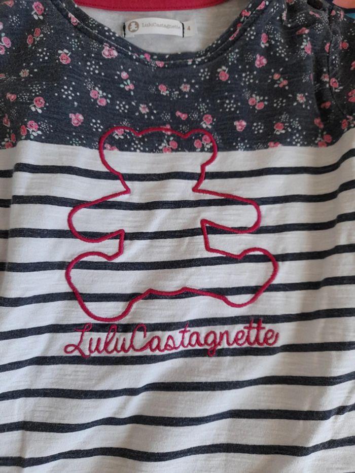 T-shirt manche longue Lulu Castagnette 4 ans - photo numéro 2