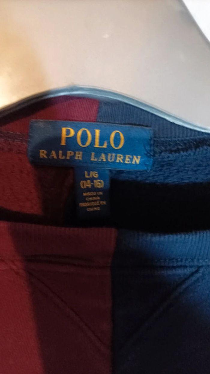 Sweat Ralph Lauren bi ton tailleL 14/16ans - photo numéro 3