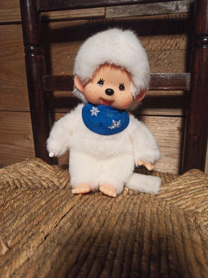 peluche kiki monchhichi blanc tbe - photo numéro 2