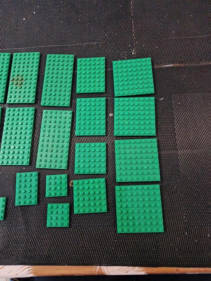 Lot plaques lego vert - photo numéro 2