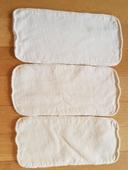 Lot de 3 inserts courts MK chanvre/coton