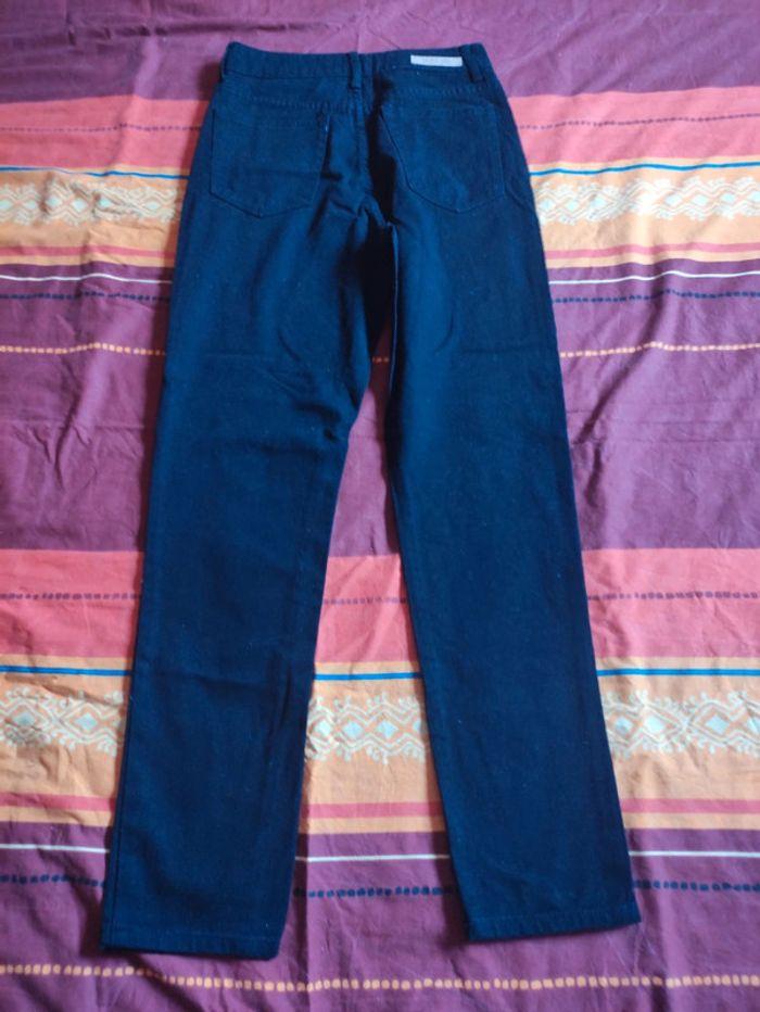 Pantalon Jean Noir imprimé Lost ink taille 36 - photo numéro 2