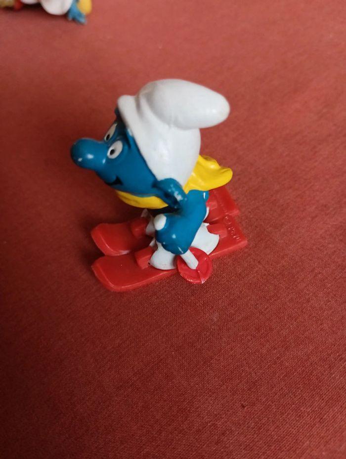 Le Schtroumpf skieur figurine des années 80 - photo numéro 5