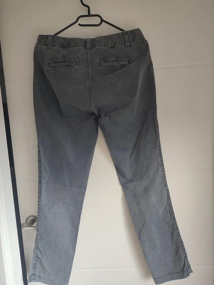 pantalon droit GAP gris taille 34 - photo numéro 2