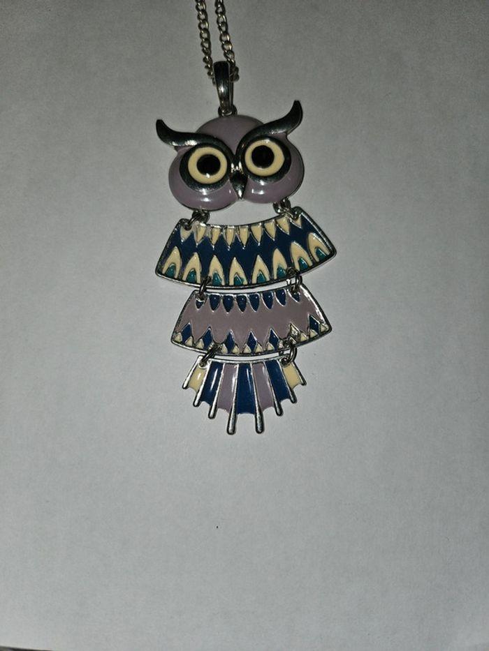 Collier long hibou - photo numéro 2