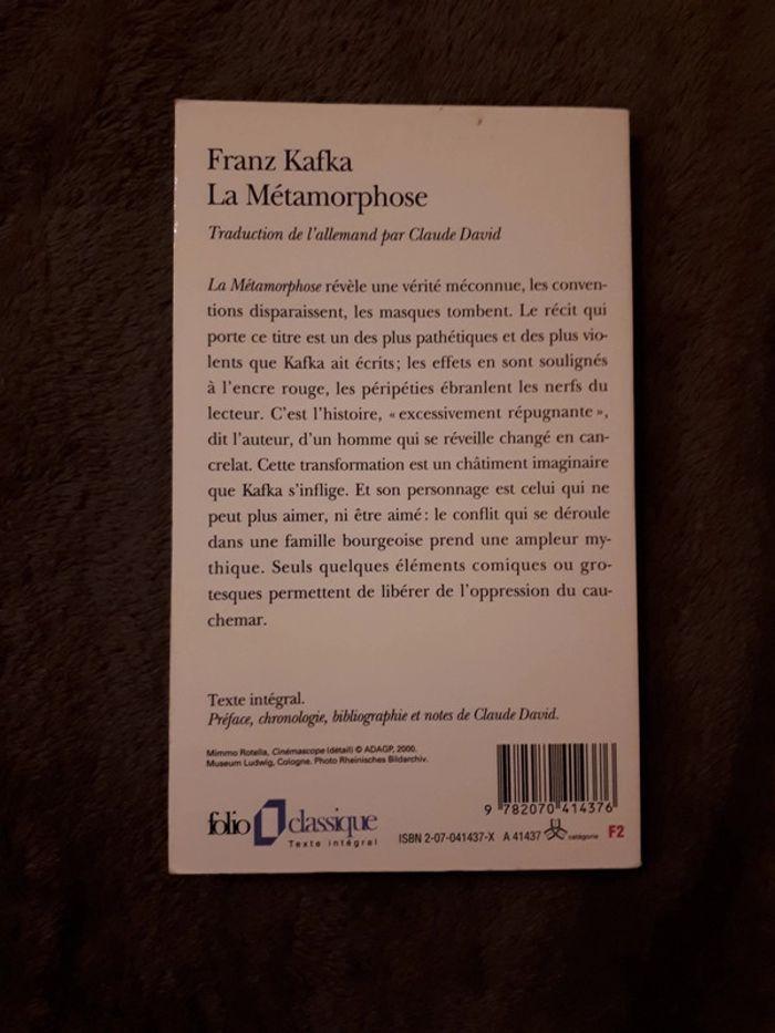 Livre de poche La Métamorphose de Kafka - photo numéro 3