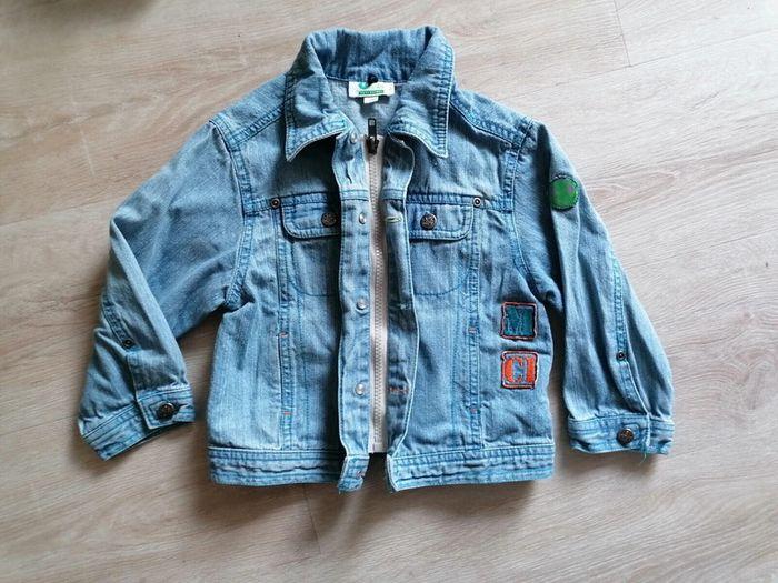 lot blouson en jeans + blouson sans manche 3 ans - photo numéro 3