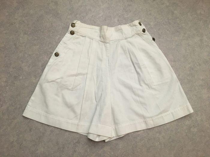 Short blanc taille haute - photo numéro 1