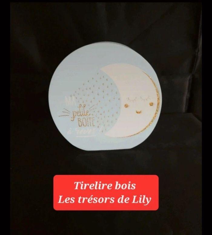 Tirelire en bois - Les trésors de Lily - photo numéro 1