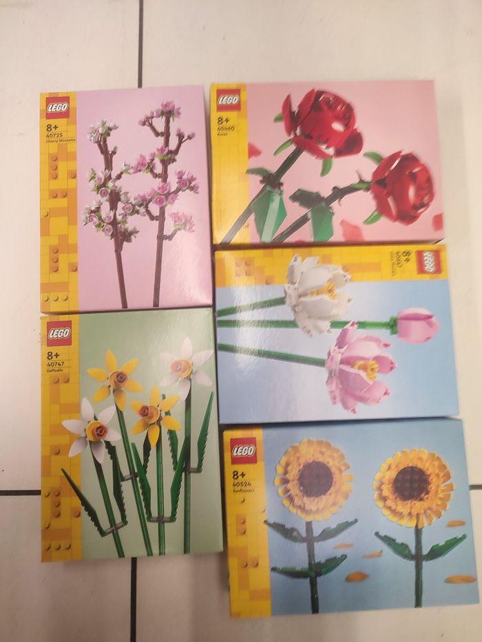 Pack lego flores 5 diferentes