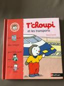 Livre T’choupi et les transports