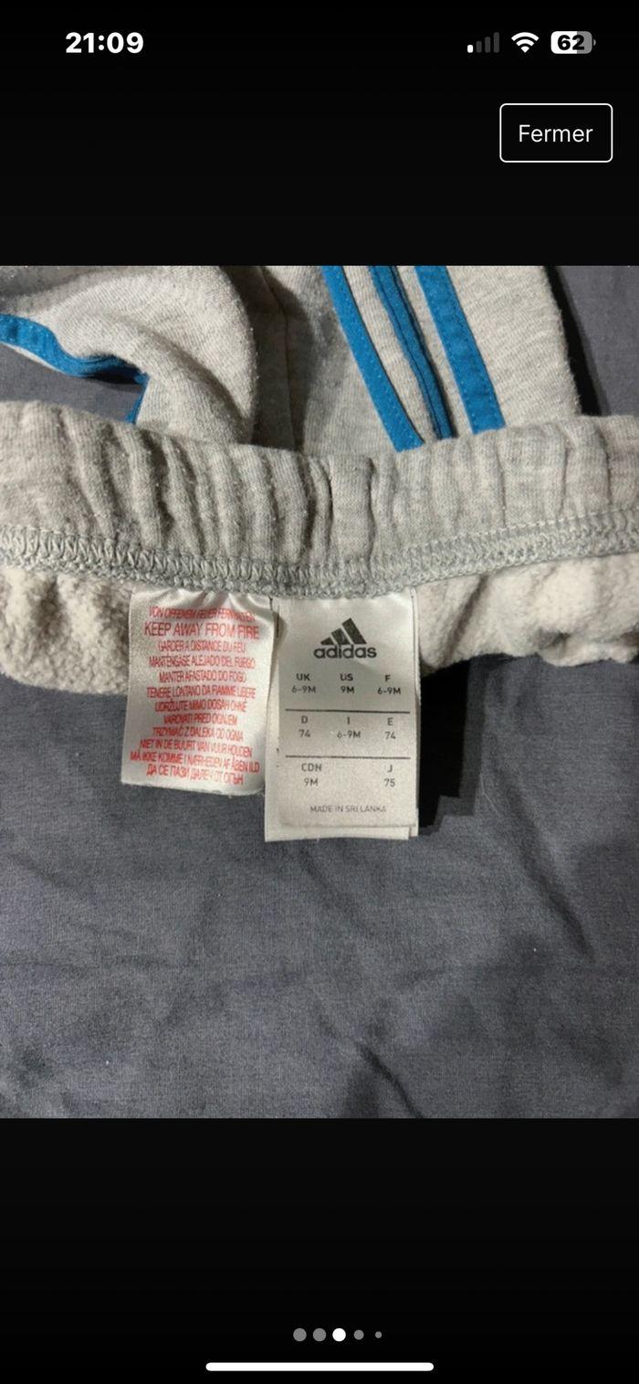 Pantalon adidas 6-9 mois - photo numéro 3