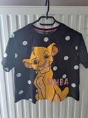 T-shirt simba roi lion disney 10/14 ans