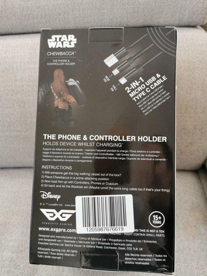 Support de manette de jeux vidéo ou téléphone Star Wars Chewbacca - photo numéro 3