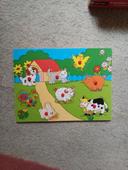 Puzzle en bois les animaux de la ferme