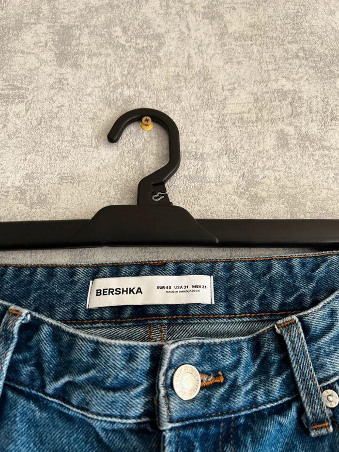 Jean baggy bleu foncé Bershka Taille 40 - photo numéro 3