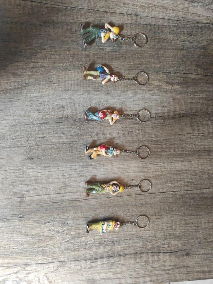 Lot de 6 porte-clés figurines clowns originaux - photo numéro 1