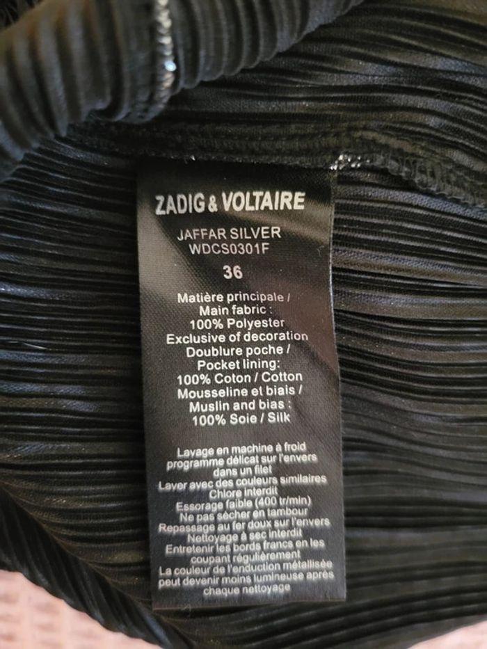 Jupe Zadig & Voltaire argenté taille S - photo numéro 5