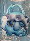 🐘 Sac À Lunch Bleu 3D Éléphant Kawaii 🐘 Isotherme et Mignon Neuf