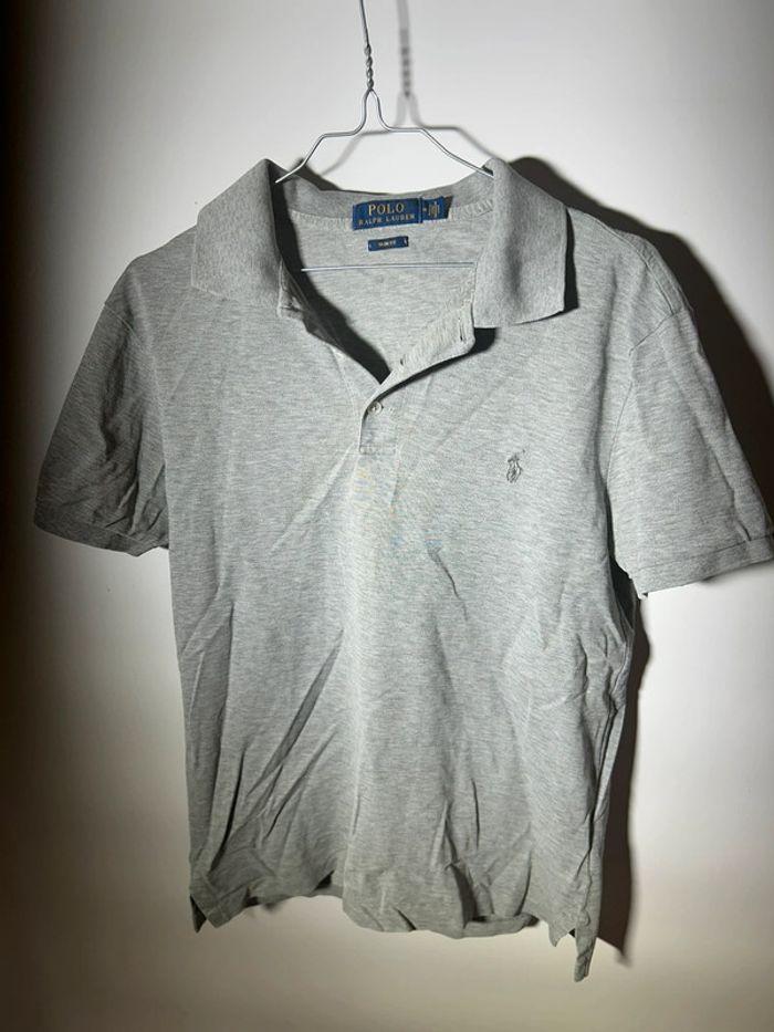 Polo Ralph Lauren gris slim fit - photo numéro 2