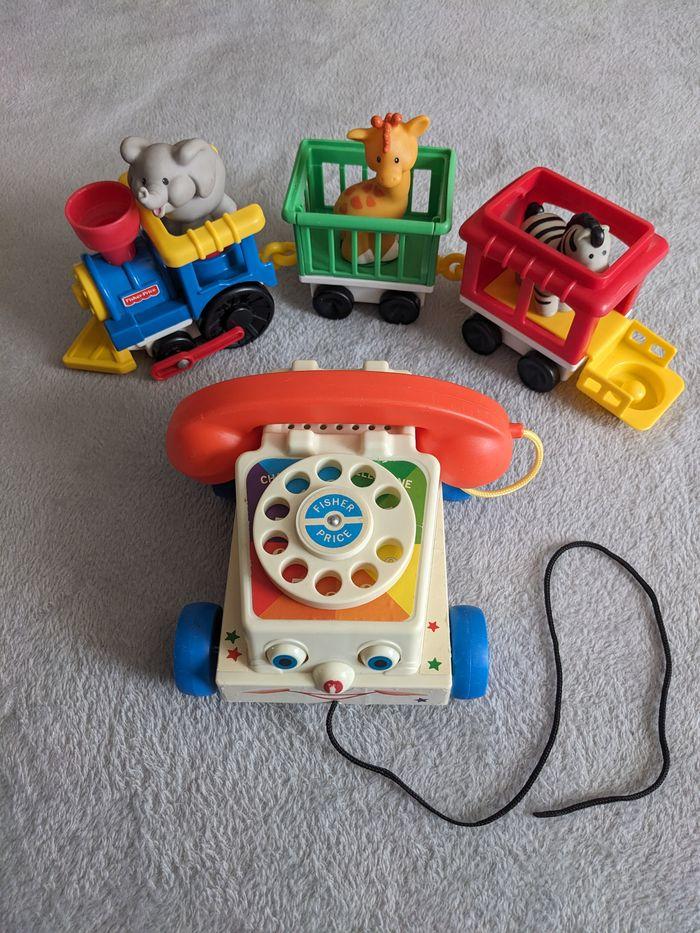 Telephone + Train Fisher Price - photo numéro 1