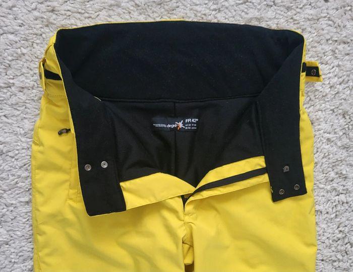 Pantalon de ski jaune Degré 7 taille 42 - photo numéro 4