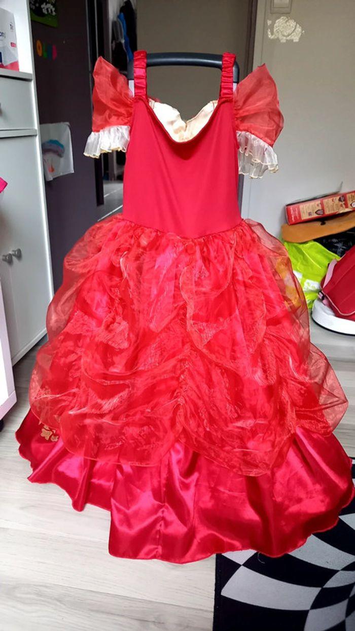 Robe de princesse rouge 5 ans 7 ans - photo numéro 2