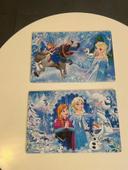 Puzzle Frozen la reine des neiges Disney 2x20 pièces complet en parfait état  3 ans et +